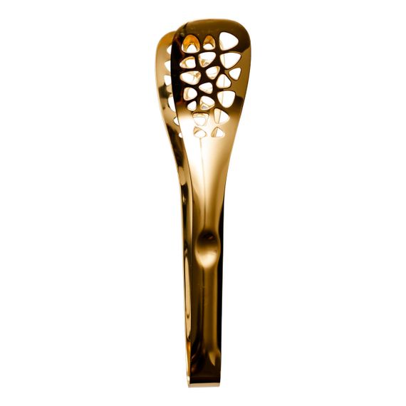 Щипці кухонні металеві 25×5 (см) кулінарні щипці для м'яса, риби, гриля кухарські щипці Золотистий HP-8-64