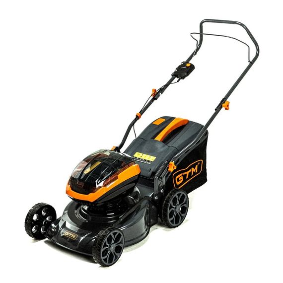 Газонокосарка акумуляторна GTM BLM42 (42 см, 25-75 мм, 45 л, BL, 18+18 В, без акумуляторів та зарядного пристрою) | Зображення 2