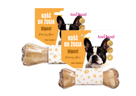Ласощі у вигляді жувальної кістки Lovi Food.(качка/яловичіна/яблуко)