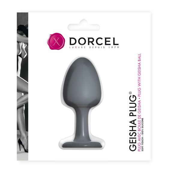 Анальная пробка Dorcel Geisha Plug с шариком внутри, создает вибрации, макс. диаметр 3,2см | Зображення 1