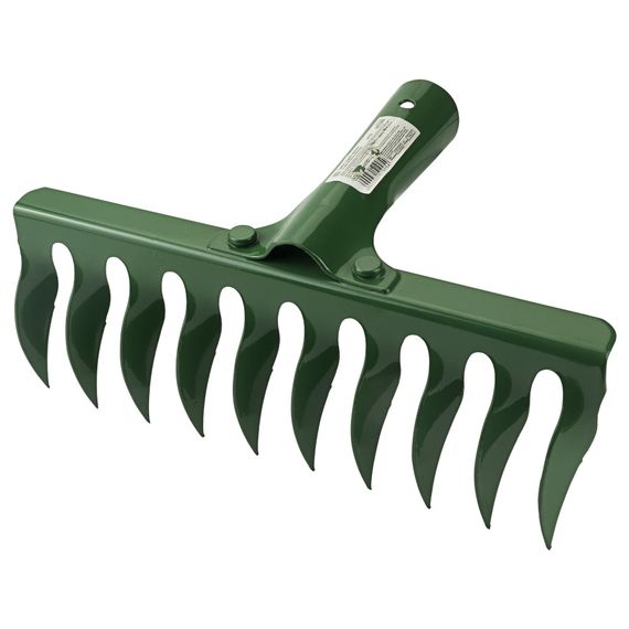 Граблі садові кручені Grad 10 зубів 265×82мм закріплювальне кріплення (5051905)