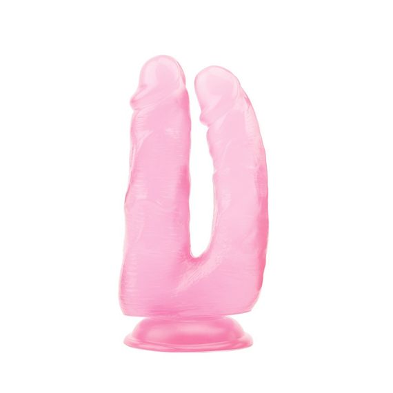 Фаллоимитатор для двойного проникновения Chisa Hi-Rubber, розовый sexstyle | Зображення 2