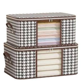 Сумка для речей та постільної білизни на 50л візерунок Гусяча лапка BAG