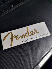 Деколь-наклейка для електрогітари Fender Custom Telecaster Gold