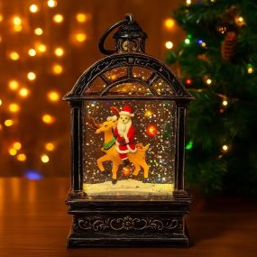 Новорічний музичний нічник «Санта на олені»