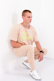 Костюм чоловічий (футболка+брюки) Носи своє 44 Бежевий (p-6603-45892)