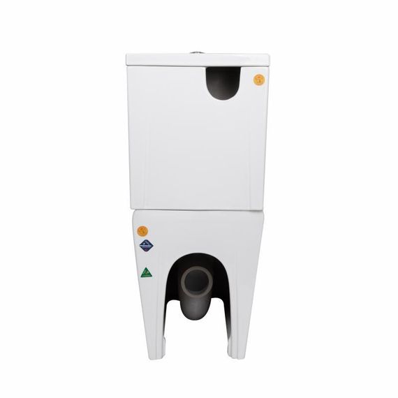 Унитаз напольный Qtap Crow Eco Ultra Quiet безободковый с седалием Soft-close QTCRO27W51030 | Зображення 6