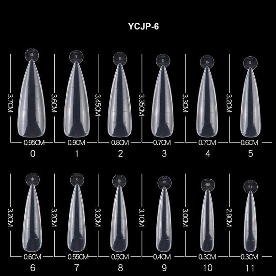 Верхні форми №5 мигдаль (набір 120шт) в органайзері | Зображення 2