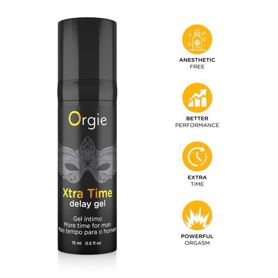 Гель-пролонгатор Orgie Xtra Time Delay Gel, 15 мл, на водній основі, без анестетиків | Зображення 2