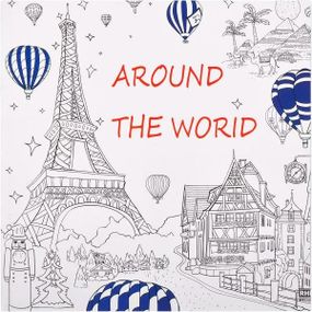 Розмальовка антистрес "Around the world" 12 листів GDM-008