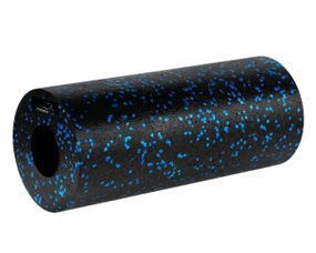 Масажний ролик (роллер) гладкий PowerPlay PP-4347 EPP Foam Roller Чорно/Синій (33x14 см) (PP_4347_Blue_(33*14))