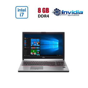 Мобільна робоча станція Fujitsu Celsius H760 / 15.6" (1920x1080) IPS / Intel Core i7-6700HQ (4 (8) ядра по 2.6 - 3.5 GHz) / 16 GB DDR4 / 512 GB SSD / nVidia Quadro M1000M, 4 GB GDDR5, 128-bit / NoWebCam б/в