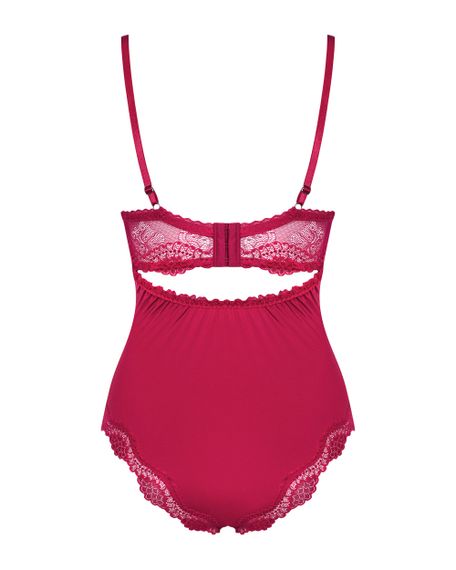 Боді Obsessive Rosalyne Бордовий S/M | Зображення 7
