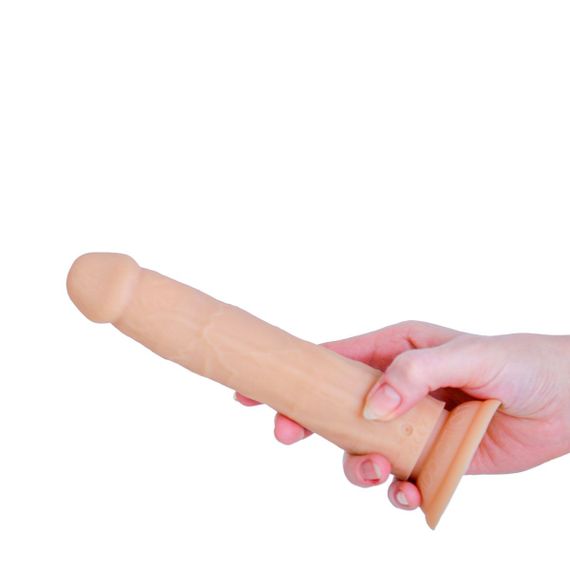 Фалоімітатор з ротацією та пульсацією Naked ADDICTION 8″ Rotating & Thrusting Dong - Vanilla | Зображення 6