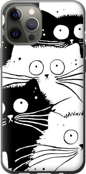 Чехол на iPhone 12 Pro Max Коты v2 "3565u-2054-17620"