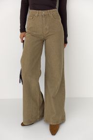 Широкі джинси Palazzo з високою талією - світло-коричневий цвет, 36р (є розміри)