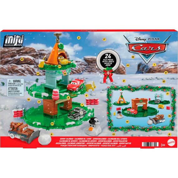 Адвент-календар Тачки Disney Pixar Cars Minis Advent Calendar Новорічний подарунковий набір Тачок