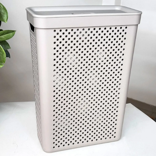 Кошик для білизни 25л сірий Simple Алеана | Зображення 3