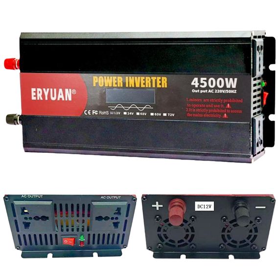 Інвертор 12-220V, 4500Вт, чистий синус, XPRO (234574637_4793) | Зображення 3