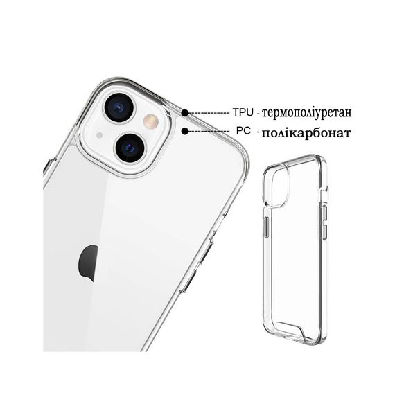 Чохол до мобільного телефона BeCover Space Case Apple iPhone 13 Transparancy (708579) | Зображення 3