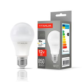 Лампа світлодіодна LED Titanum 12V 10W E27 4100K TLA6010274-12V