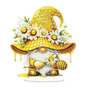 Набір для творчості алмазна мозаїка "Медові чари гнома" YKLZ15229 на підставці 25х25 см