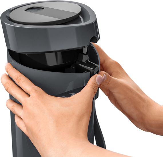 Термос Tefal Ponza Pump, 1.9л, пластик, скло, сірий (K3140114) | Зображення 3