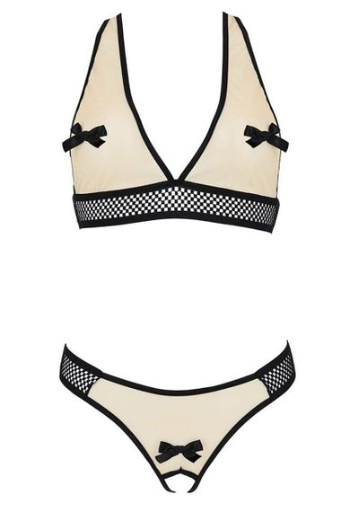 Комплект із розрізом Passion VIENA SET Бежевий 4XL/5XL