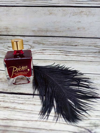 Їстівна фарба для тіла Bijoux Indiscrets Poеme - Wild Strawberry, 50г | Зображення 1