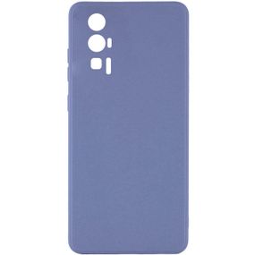 Силиконовый чехол Candy Full Camera для Xiaomi Poco F5 Pro Голубой / Mist blue