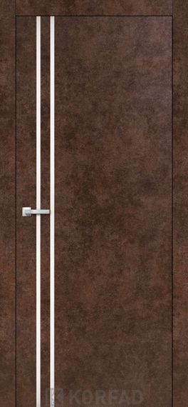 Двері Korfad Aluminium Loft Plato ALP-01 Арт бетон
