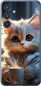 Чохол на Samsung Galaxy M35 5G Білий кіт "5646u-3738-2448"
