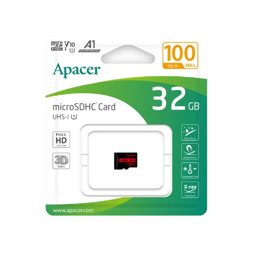 Карта пам'яті microSDHC 32Гб Class 10 (UHS-1) 100Мб/с Apacer | Зображення 1