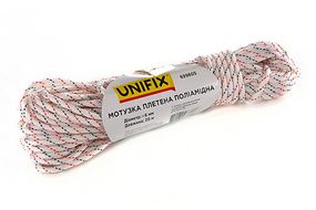 Веревка полиамидная плетеная (капроновая) 6мм 20м UNIFIX