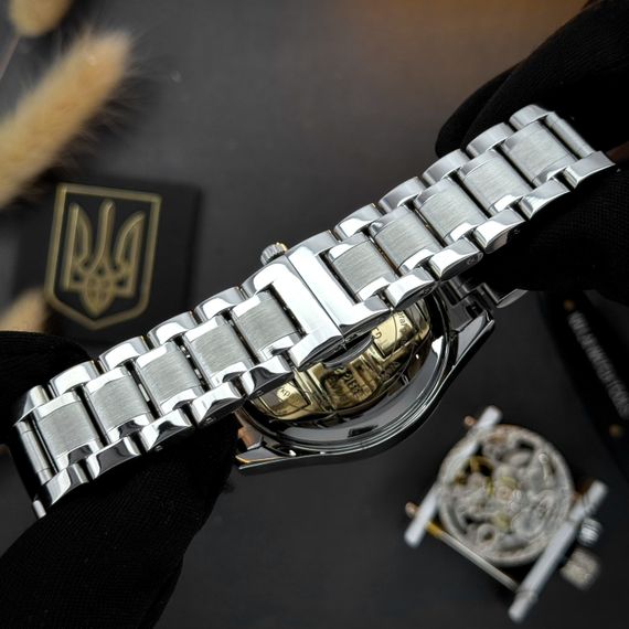 Годинник наручний Awarder 023 Silver-Black Тризуб Срібло | Зображення 4