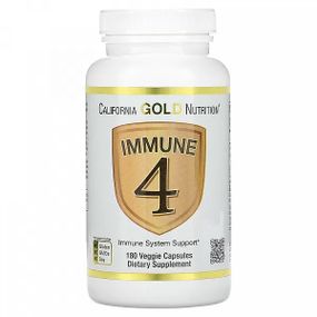 Натуральная добавка для иммунитета California Gold Nutrition Immune 4 180 Veg Caps