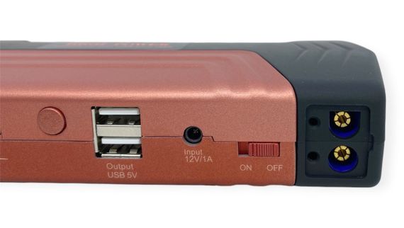 Пускозарядний автомобільний пристрій 50800 mAh для авто з акумулятором потужний павербанк повербанк Power бронзовий | Зображення 3