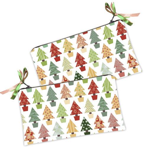 Косметичка жіноча Разноцветные елки 20х12 см (K_15NGNAS016)