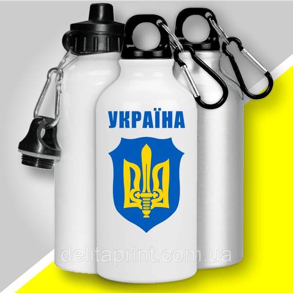 Фляга термо з карабіном "Україна" патріотична