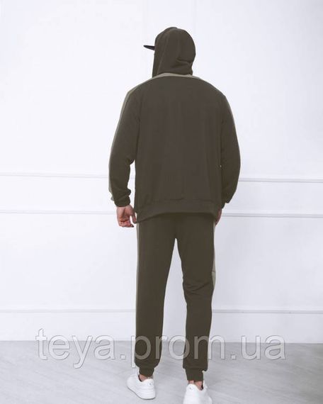 Спортивний костюм колір хакі/м'ятний розміри 3XL, L, S, M, XL, XXL FI_004614 | Зображення 2