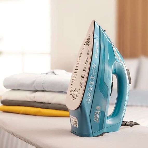 Праска Russell Hobbs Powersteam Ultra Coconut Smooth, 3100Вт, 350мл, паровий удар -230гр, самоочищення, керам. підошва, блакитний (26340-56) | Зображення 5