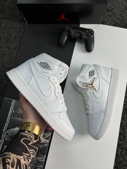 Чоловічі кросівки N-ike Air Jordan 1 High All White 44 28.0 см | Зображення 6