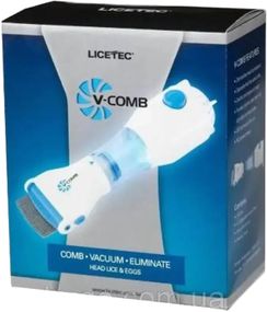 Електричний гребінець для видалення вошей і бліх V Comb Licetecn (234561316_315)