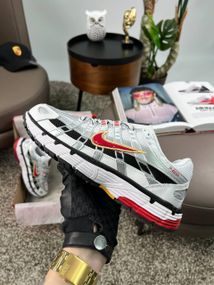 Мужские кроссовки P-6000 M White Black Red весна / лето / осень A3782 44 28 см