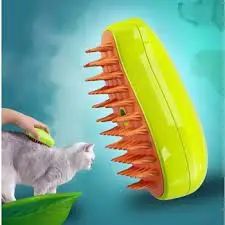 Парова силіконова щітка для котів та собак для вичісування | Зображення 1