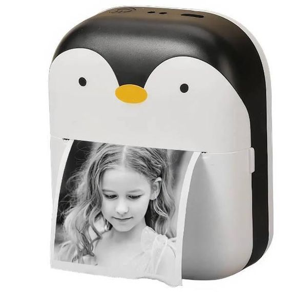 Термопринтер детский Пингвинчик TOY G M05 PENGUIN Черно-белый