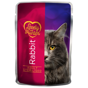 Корм Lovely Hunter Adult Sterilized Cats with rabbit meat вологий з кроликом для стерилізованих котів 85 гр