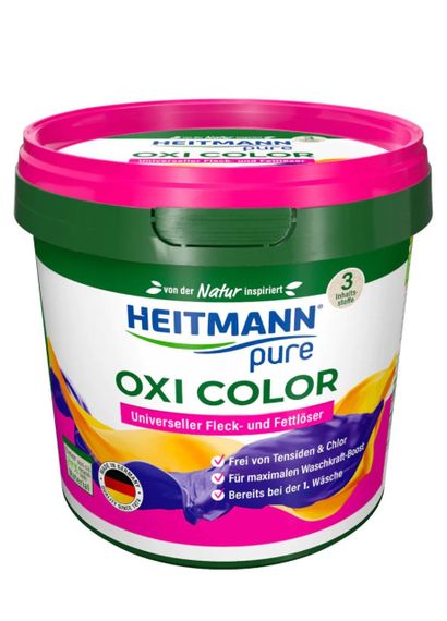 Порошок для для виведення плям з кольорової білизни Heitmann Oxi Color 500 г
