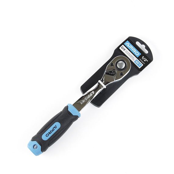 Ключ-трещотка с изогнутой ручкой CrV 1/2 (90T) APRO | Зображення 4