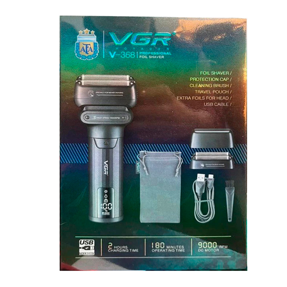 Електробритва VGR V-368 шейвер, подвійне лезо, LED дисплей, водонепроникна | Зображення 4